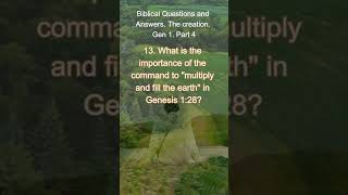 Biblical Questions and Answers. The creation. Gen 1. Part 4 #shorts - AudioBook Audible