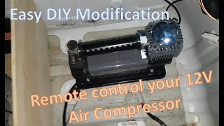 DIY 12V Air Compressor Modification | Remote Switch Install with schematic | 4WD