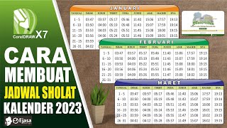 Cara Membuat Jadwal Shalat Kalender 2023