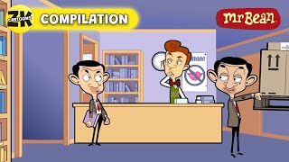 Mr. Bean Wants QUIET in the Library! - Mr Bean Animated Season 2 - Funny Clips - Cartoons for Kids