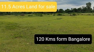 11.5 acres agriculture land for sale 120 kms form Bangalore 7338197726