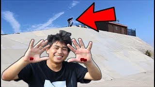 SKATER GETS DESTROYED SKATING HUGE DITCH! *BLOOD WARNING*