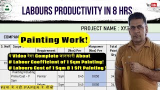 Labour Productivity | 1Sqm Painting Cost | Labour Coefficient | CEI