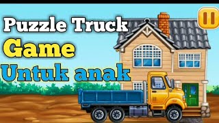 Puzzle Truck untuk anak,  Truk Pick up pembawa barang