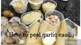 👉easy way to peel garlic and storable ginger garlic paste