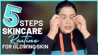 Simple Night Skincare Routine for Acne Free Glowing Skin ✨#nightskincareroutine  #glowingskin #howto