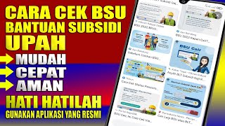 Cara cek penerima bsu 2022 bantuan subsidi upah bpjs ketenagakerjaan 2022