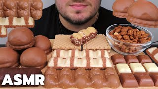 ASMR CHOCOLATE DESSERT MUKBANG *Milka, Kinder Chocolate, Maltesers | Chocolate Candy Bars Party