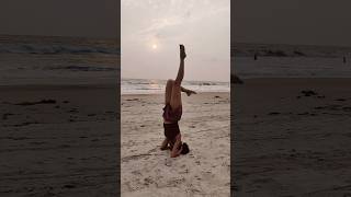 Beach and yoga any day! #yoga #shorts #vlog #goa #travel