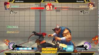 Wolfkrone vs Rockdan - Michiana Mashfest Winners Bracket Street Fighter 4