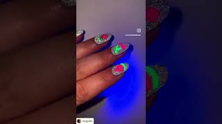 Glow in the dark 🥹 #nail #nailcare #nailpolish #nails #nailstylist #nailproducts #shortsvideo