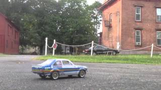 RC Rothmans Ford Escort Mk2 burnout test1