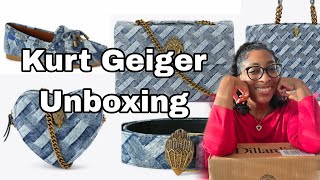 Unboxing Kurt Geiger Eagle Denim Bow Slip-on Moccasins | Kurt Geiger Denim Collection