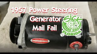 2022 Sick Week Prep - Repairing A 1957 Chevrolet PS Generator -  Mail Fail!