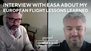 John Franklin of EASA interviews me about my pan-european GA flight in the summer.