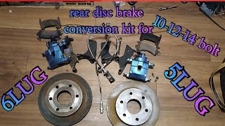 this is everything you need to do a rear disc brake conversion kit for GMT400 5lug and 6lug.