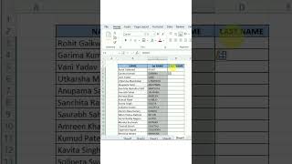 🔥MS Excel - Flash Fill🔥 #shortsvideo #shortsviral