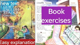 Poem - The cradle song || book exercises || English# gemsenglishreader