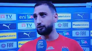 Donnarumma si arrabbia durante l'intervista, Germania-Italia 5-2 #shorts