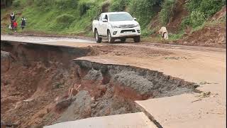 KABALE-KISORO ROAD COLLAPSES PARALYZING TRANSPORT.