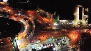 As luzes e o trânsito de uma grande cidade! #drone #city #fly