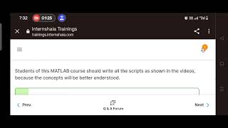 Internshala Solution MATLAB Module 3