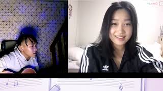 SHE'S CUTE AND SURPRISED BY JONG MADALIDAY'S VOICE! singing to strangers