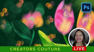 Illustrating Abstract Flowers with Photoshop Bristle Brushes