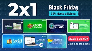 🔖🗺🔖 BLACK FRIDAY en Help GIS | Cursos 2X1 + 30% de Descuento