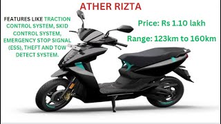 Ather Rizta || Features || Price || Colors || Range