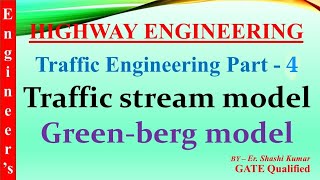 Greenberg traffic stream model | traffic engineering