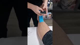 Kinseo taping for foot drop 🦶 #physiotherapy #physiotherapist #tapping #bpt #mpt