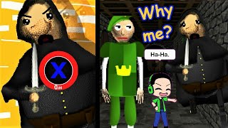 THE MEDIEVAL BULLY THINK HE IS SANIC. BUT HE TO SLOW😂|Baldi's Basics In Medieval Slow Edition V1.2.1