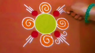 अंगणात काढा अशी सोपी पण भारी रांगोळी। traditional rangoli design। daily rangoli design। small rangol