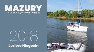 Mazury (Jezioro Niegocin) pływając pontonem - 2018 (Honwave T40)