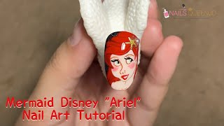 Mermaid Disney "Ariel" Nail Art Tutorial | By Nails Queen ID