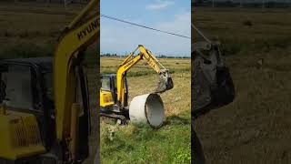 excavator working helps people