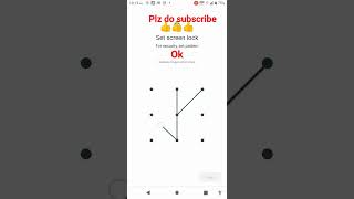 simple screen pattern lock 🔒🔐🔒#patternlock #pattern #screen