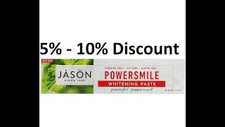 Discount - Jason Natural, PowerSmile Whitening Paste (Toothpaste) , Powerful Peppermint, 6 oz Review