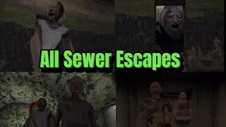 All Granny Games In All Sewer Escapes Granny, Granny Chapter Two, The Twins