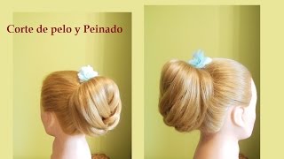 Peinado de fiesta fácil y rápido | Recogido de fiesta elegante fácil y rápido | Moño elegante