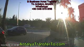 From B Business Hotel Private Transfer To Antalya Airport 07-08-2024