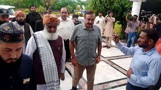 Maulana Fazal ur Rehman Reached PMLN Secretariat Chak Shehzad ISLAMABAD