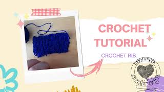 Crochet rib stitch