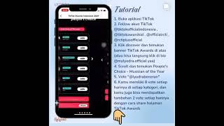 Cara VOTE lyodra di tiktok