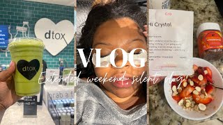 Silent weekend Vlog. Whole Foods, Nespresso, Lashes, Healthy Eating, Spending time with me. Atlanta