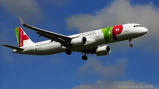 A321 NEO! TAP Air Portugal Airbus A321-251N (CS-TJJ) Landing & Takeoff | Gatwick Airport (With ATC)