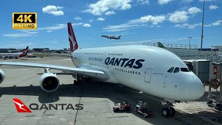 QANTAS A380 QF11 Economy - Sydney to Los Angeles, AA to Dallas Fort Worth then Atlanta (4K)