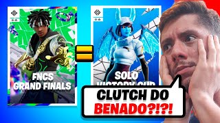 JOGAR ASSIM TE FAZ GANHAR TUDO NA SOLO! REACT DE UM CLUTCH DO BENADO NA FNCS DUO!