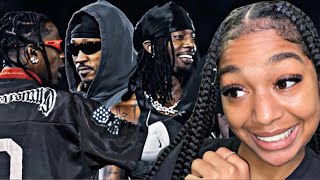 BbyLon Reacts to Travis Scott Brings Out Playboi Carti & Future Live